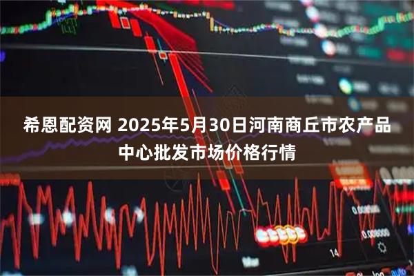 希恩配资网 2025年5月30日河南商丘市农产品中心批发市场价格行情